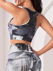 Hollow Out Racer Back Crop Top