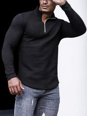 Men's Stand Collar Zip Sweatshirt