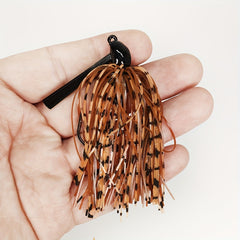 8pcs Weedless Football Jig Skirt Lure Fishing Tackle