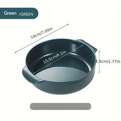Double Ear Noodle Bowl Reusable Non Slip Food Container Microwave Heating Bowl