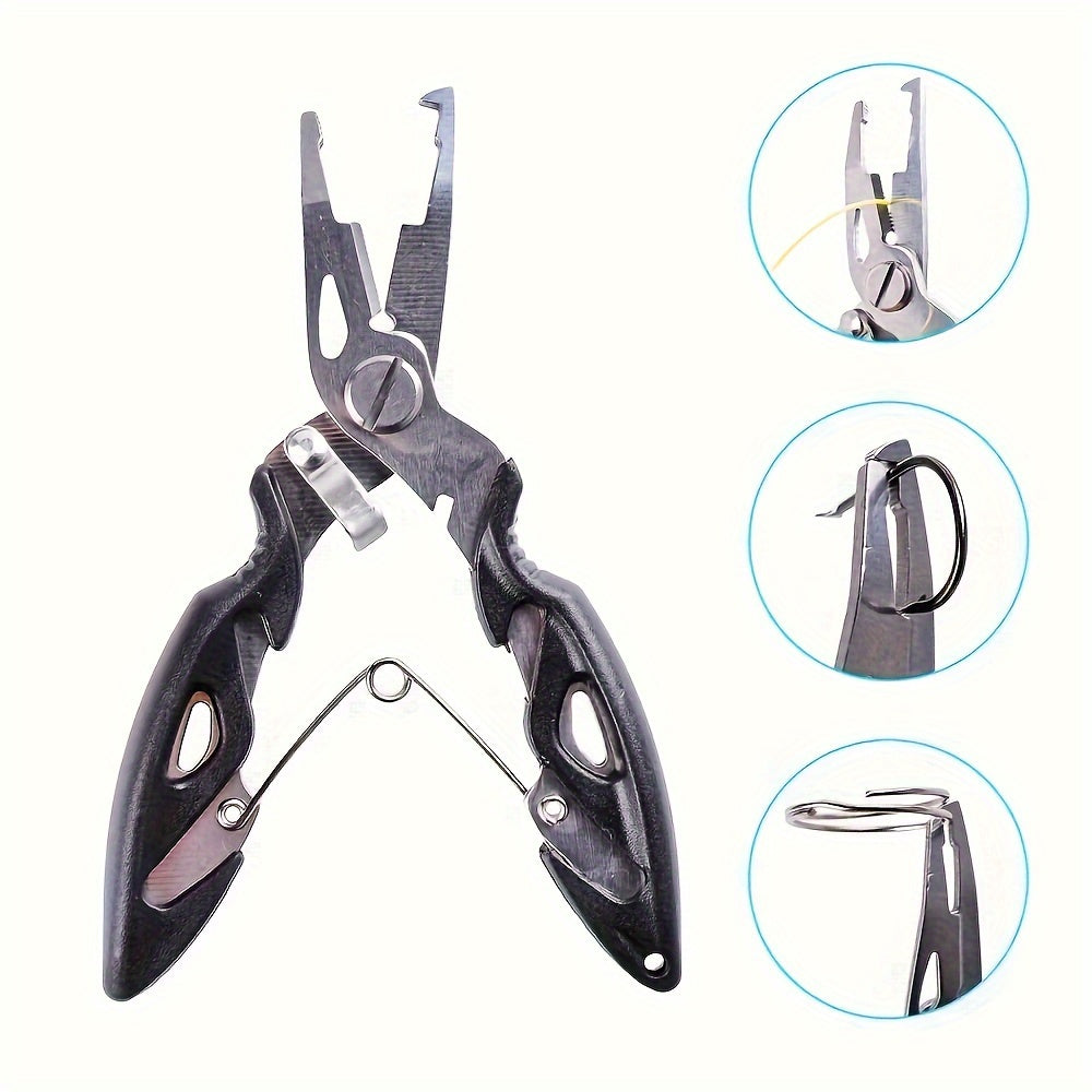 Stainless Steel Fishing Plier Skidproof Fish Clamp Unhooking Device