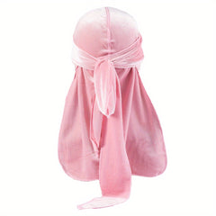 Men's Velvet Durag for 360 Waves, Extra Long Tail, Comfort