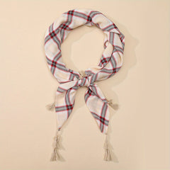 Boho Print Square Scarf Tassel Shawl Head Wrap Bandana Windproof Scarves