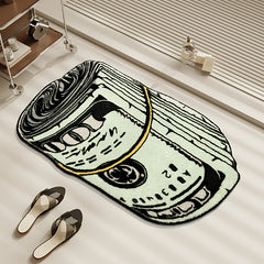 Thickened Cashmere Dollar Rugs for Living Room - Washable Soft Bedroom Rug