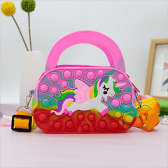Kids Pony Silicone Crossbody Bag Girls Handbag