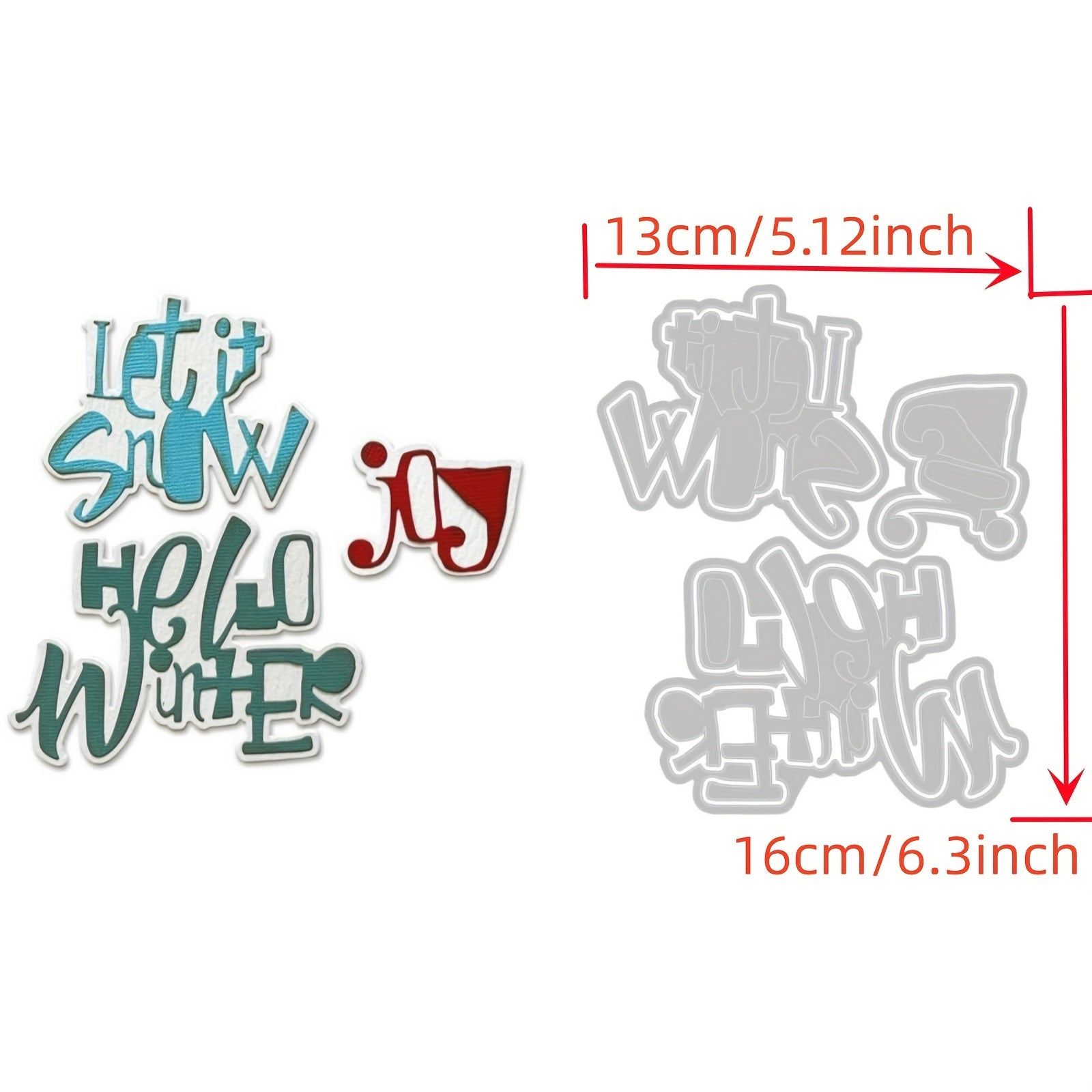 1pc Christmas Metal Cutting Dies Scrapbook Decoration Stencil DIY Card