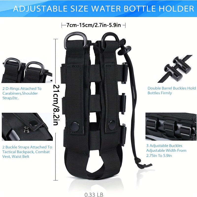Water Bottle Pouch Holder Bag for Outdoor Sports Travel Hiking