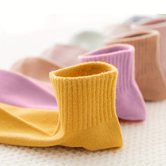 7 Pairs Women's Soft Lightweight Solid Socks Stockings & Hosiery