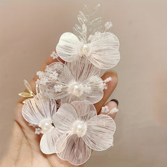Golden Leaf Shape Head Piece Bridal Wedding Hair Accessories