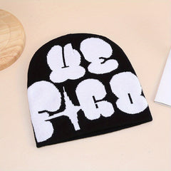 Fashionable Knit Hat With Bunny Ears - Unisex