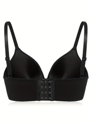 Solid T Shirt Bra Push Up Bra Women's Lingerie