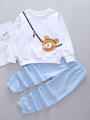 Boys Bear Printed Long Sleeve Set