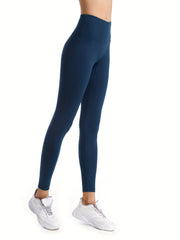 Breathable High Waist Fitness Yoga Leggings Wide Waistband