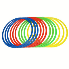 12pcs Colorful Toss Rings for Agility Practice Indoor/Outdoor Play