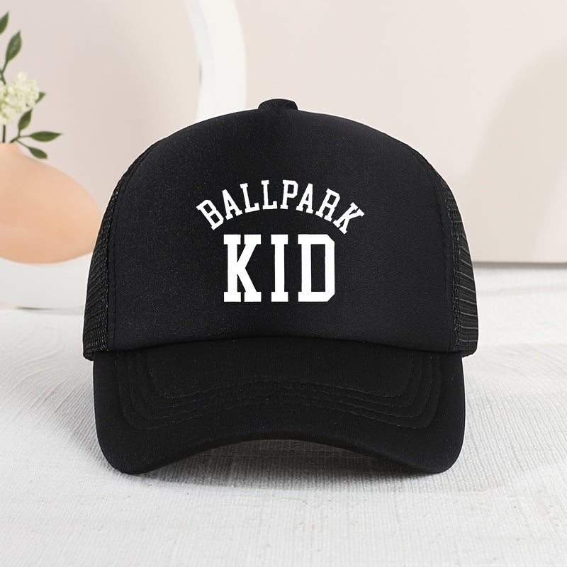 Adjustable Breathable Baseball Cap Outdoor Sport Sunshade Mesh Letter Embroidery