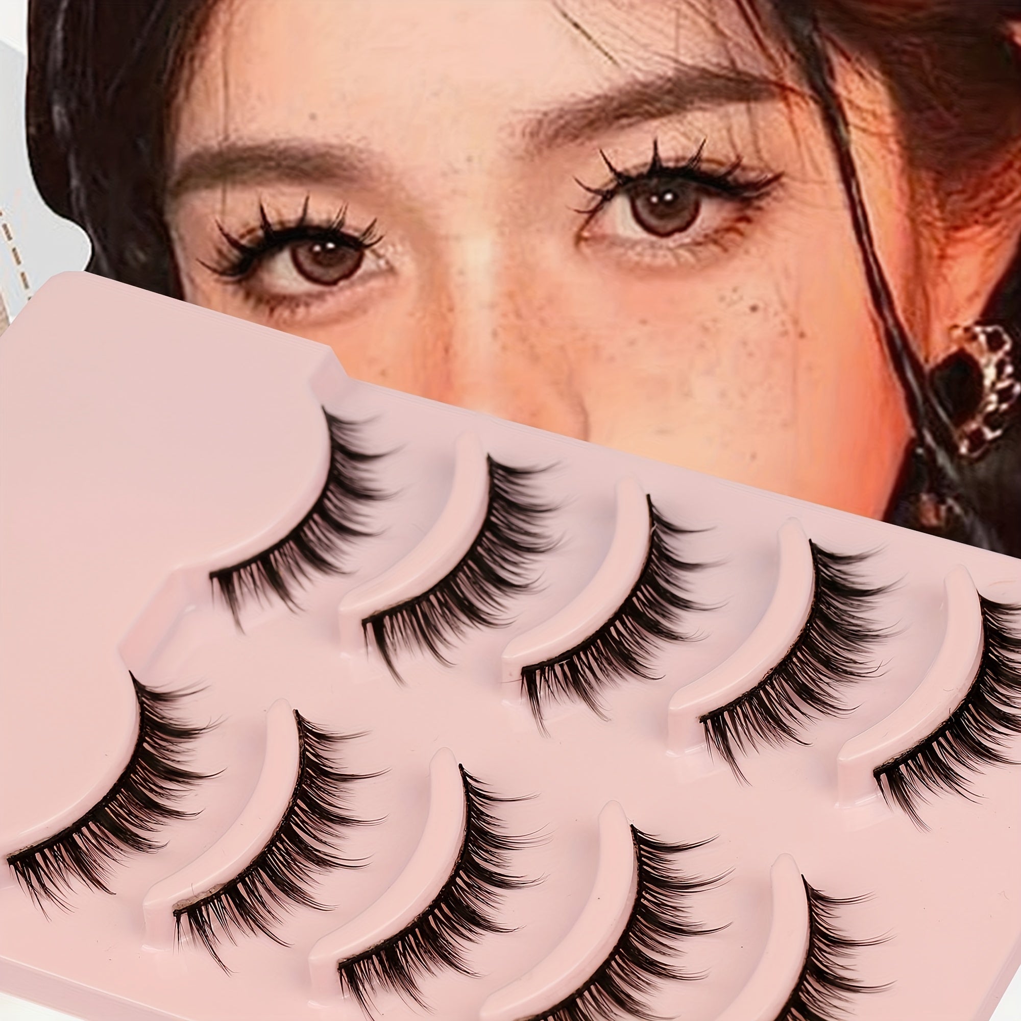 Manga Lashes Natural Look False Eyelashes 3D Stereo Lashes