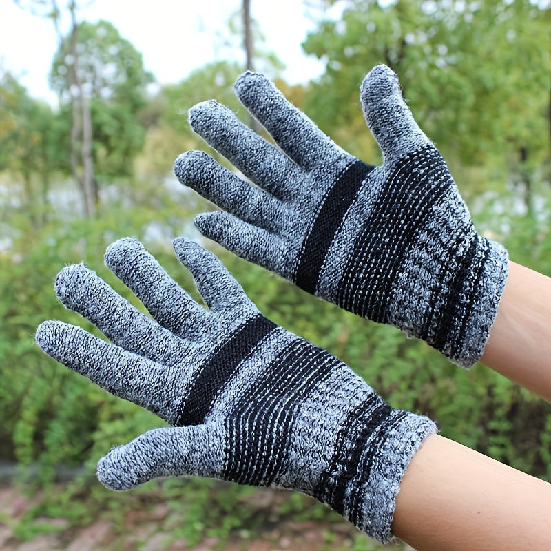 Winter Warm Knitted Gloves for Outdoor Travel