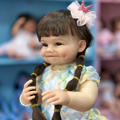 22 Inch Reborn Girl Doll Soft Full Body Vinyl Baby Doll