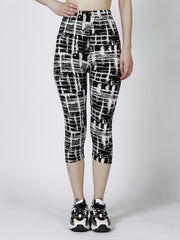 Women's Allover Print Skinny Capris Leggings