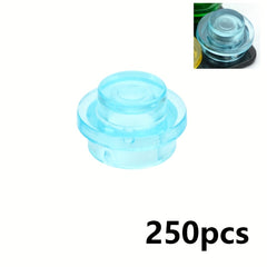 250pcs Building Blocks Plate Round 1x1 Dot DIY Bricks Toy