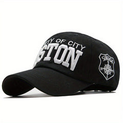 Boston Embroidery Baseball Cap Sun Hat Unisex Dad Hats Women Men