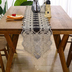 Lace Table Runner Embroidered Macrame Dresser Scarf for Weddings
