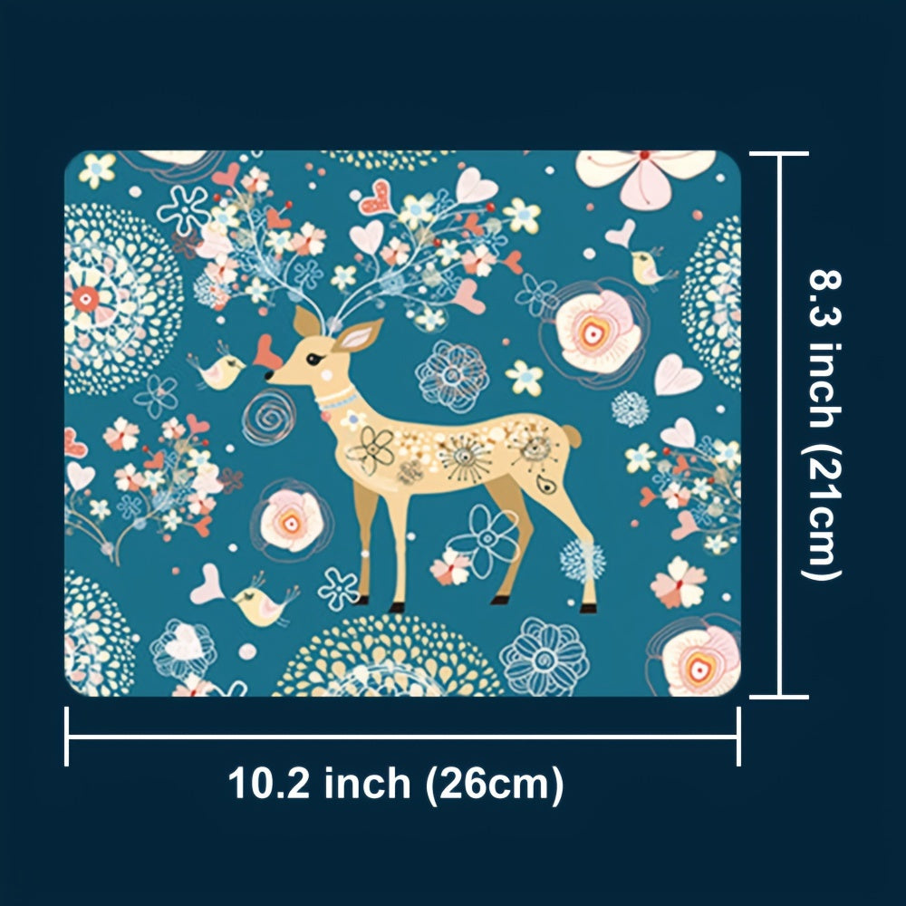 Deer And Love Mouse Pad Christmas Gift