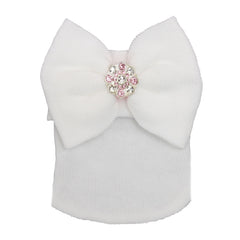 Striped Knit Head Wrap with Rhinestones for Baby Girls