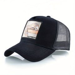 Animal Embroidery Baseball Cap Unisex Trucker Hat Sunshade Peaked Cap