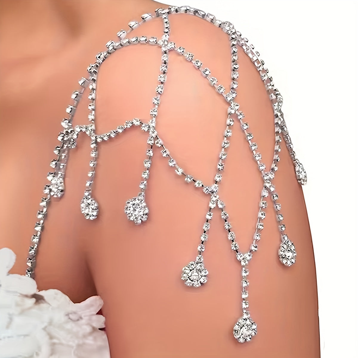 Rhinestone Shoulder Chain Bridal Chain Wedding Jewelry Women's Accessories