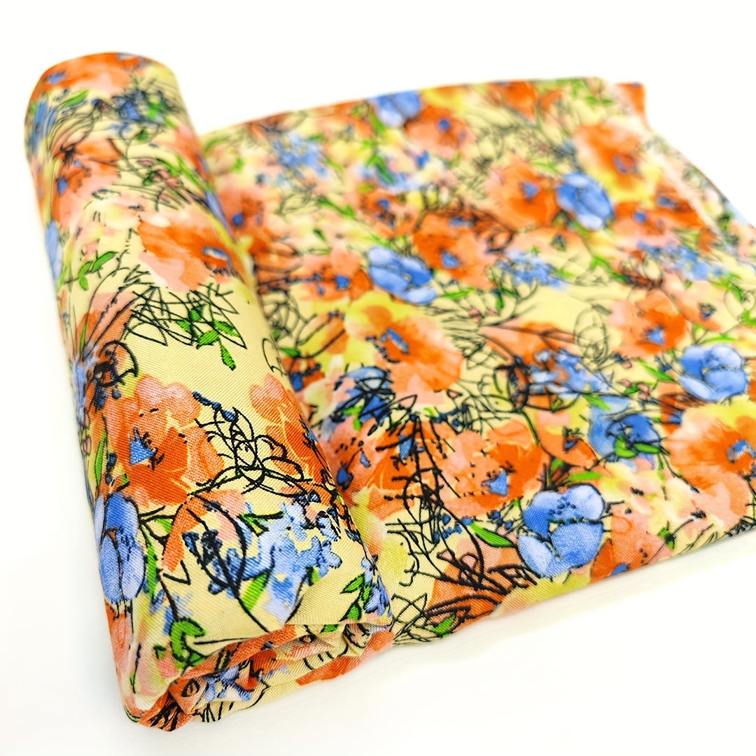 1pc Faux Cotton Fabric Diy Cloth Diy Clothes Pants Dress Fabric