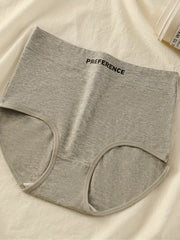 3pcs Letter Print Briefs Soft & Comfy Stretchy Intimates Panties