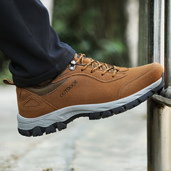 Men's Plus Size Lace-Up Hiking Shoes Anti-Skid for Winter & Autumn