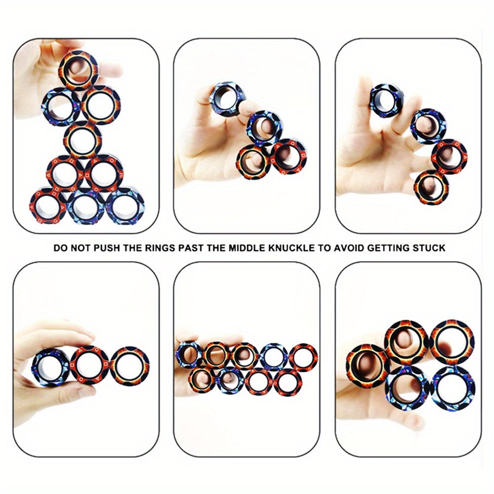 Magnetic Bracelet Ring Fidget Spinner Toy