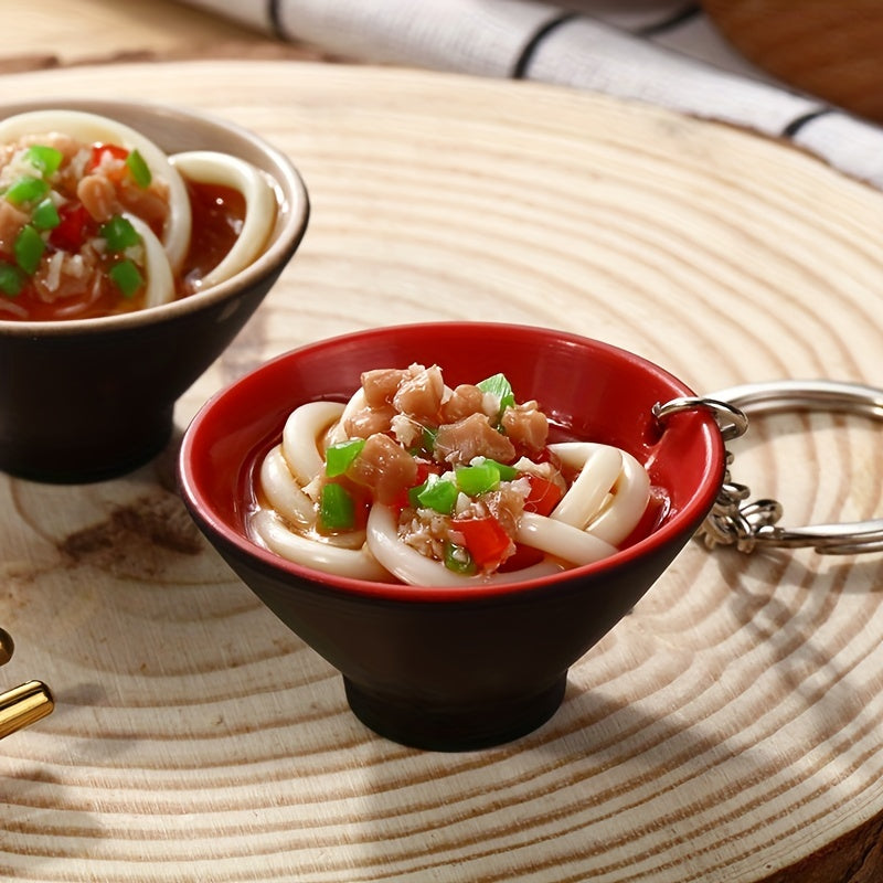 Bowl & Noodle Keychain Set for Couples