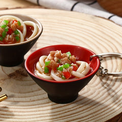Bowl & Noodle Keychain Set for Couples