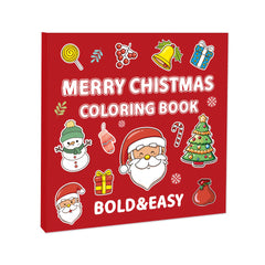 Christmas Coloring Book with Stickers - Single Sided Designs