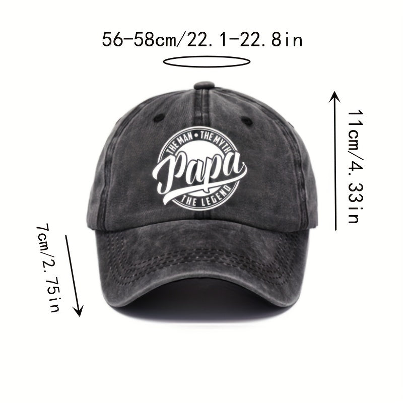 Adjustable Cotton Baseball Cap Retro Sunscreen Hat Men Women