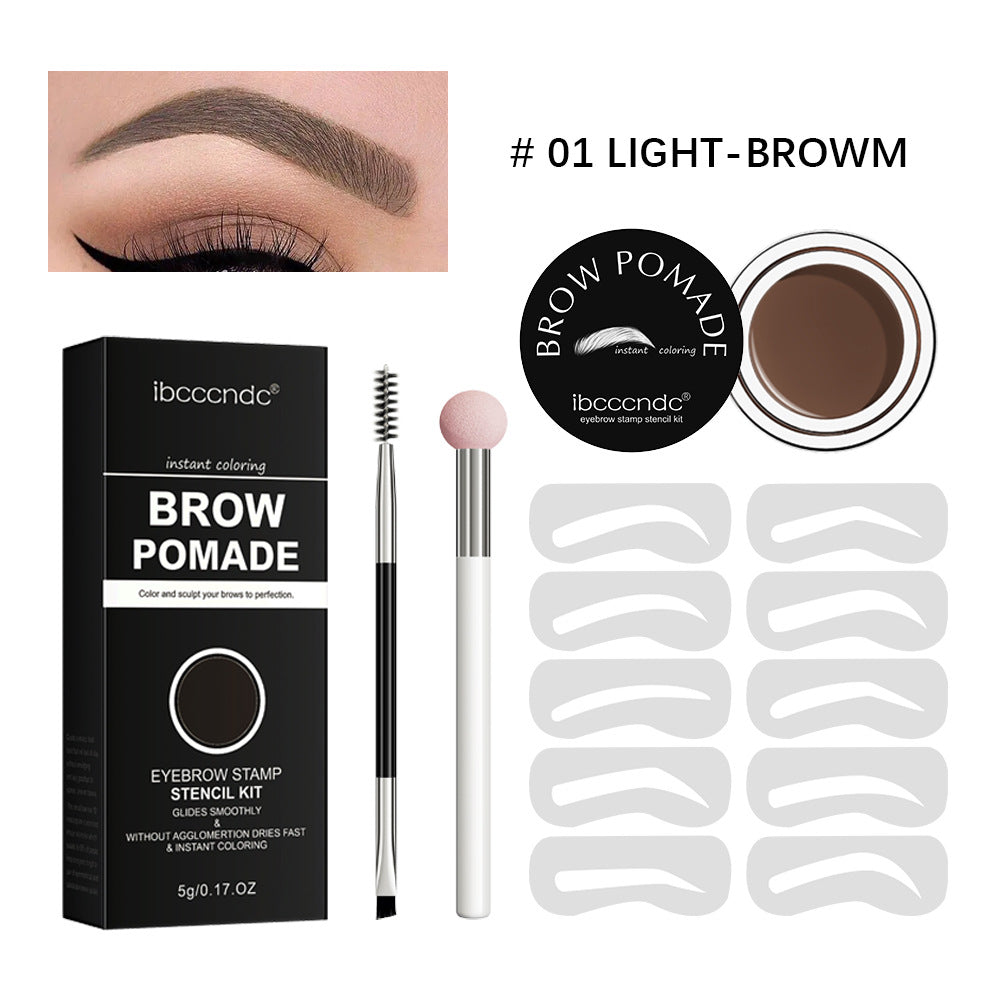 Brow Pomade Eyebrow Stamp Stencils Kit Universal Stencil Kit