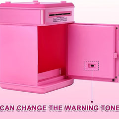 Electronic Mini ATM Kids Safe Coin Bank Piggy Box Kids Combination Lock