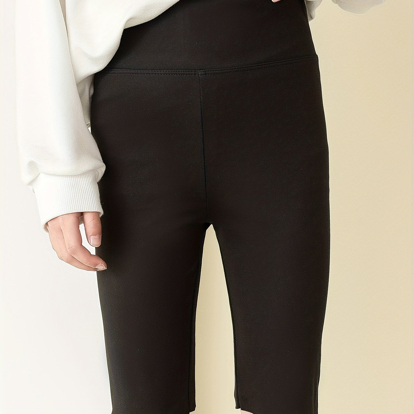 Girls Plain Leggings Comfortable Casual Pants For Kids Summer