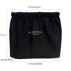 Waterproof Self-closing Mini Makeup Pouch for Women