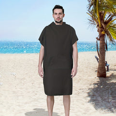 Quick Drying Microfiber Hooded Robe Bath Towel for Surfing Swimming Beach