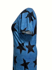 Star Print Lounge Dress