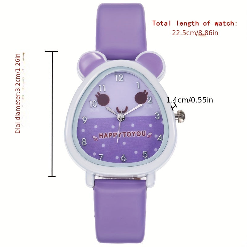 Kids Cartoon Watch Quartz Wristwatch - Fun Design