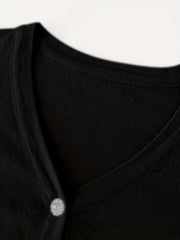 Girls' Button Down Cardigan Sweater Long Sleeve Classic Knit