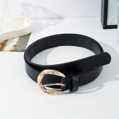 Retro Minimalist Casual Belt for Men, Round Belt with Jeans, Versatile