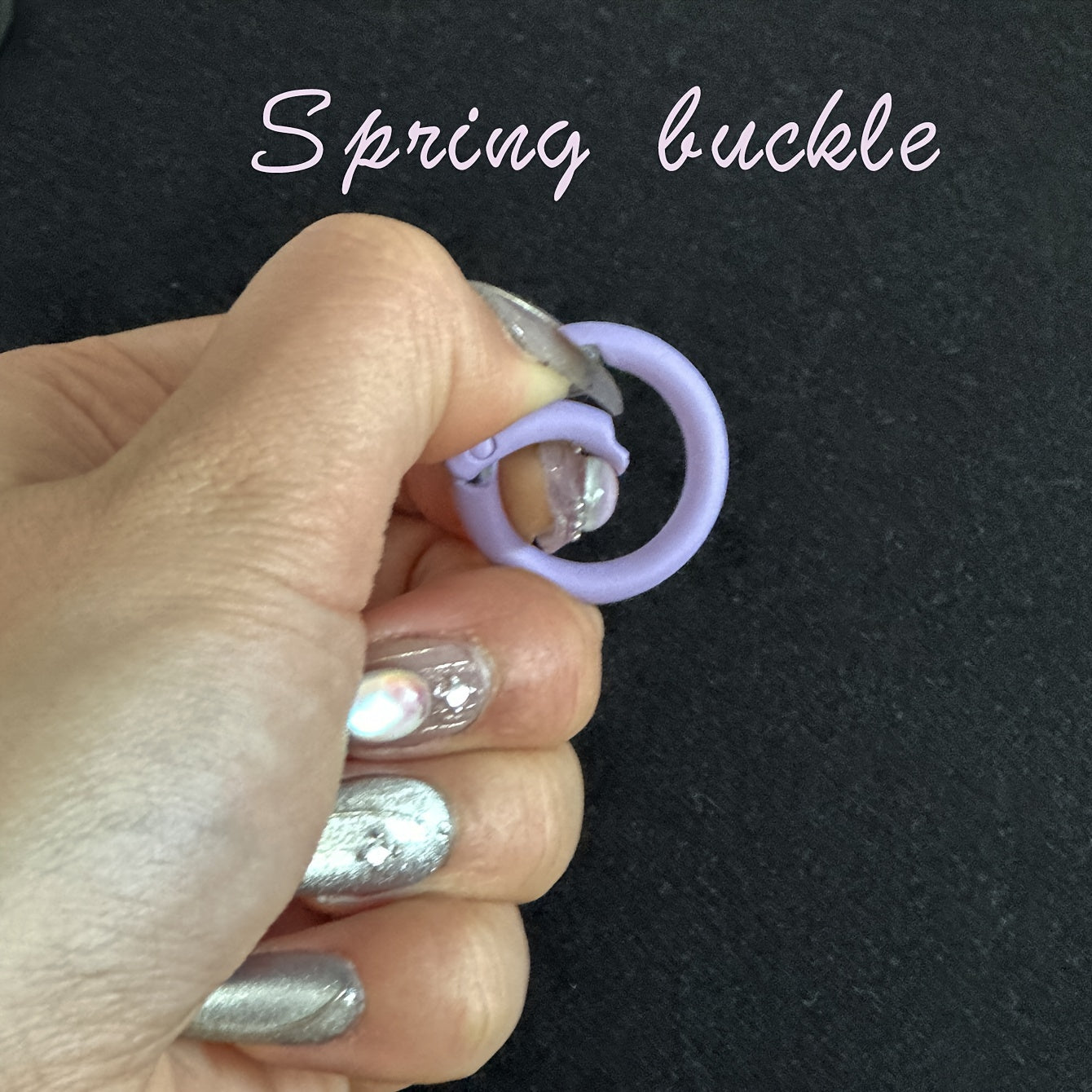 10pcs Candy Spring Jump Rings Buckles for Keychain Bag DIY Crafting