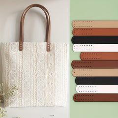 2pcs PU Leather Bag Straps DIY Handcrafted Crossbody Shoulder Straps