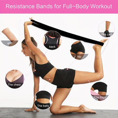 3pcs Resistance Band Set for Squatting Yoga Elastic Tension Rope